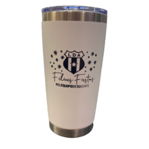 VASO TÉRMICO INOX BLANCO NAVIDAD 2021